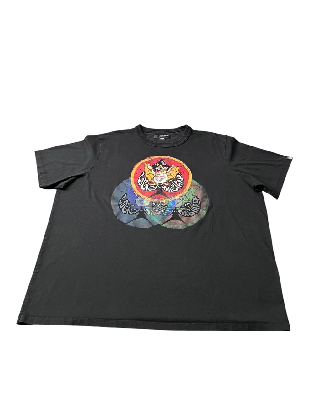 Cult of Individuality Black Short-Sleeve Tee with Circular Graphic Lucky Bastard